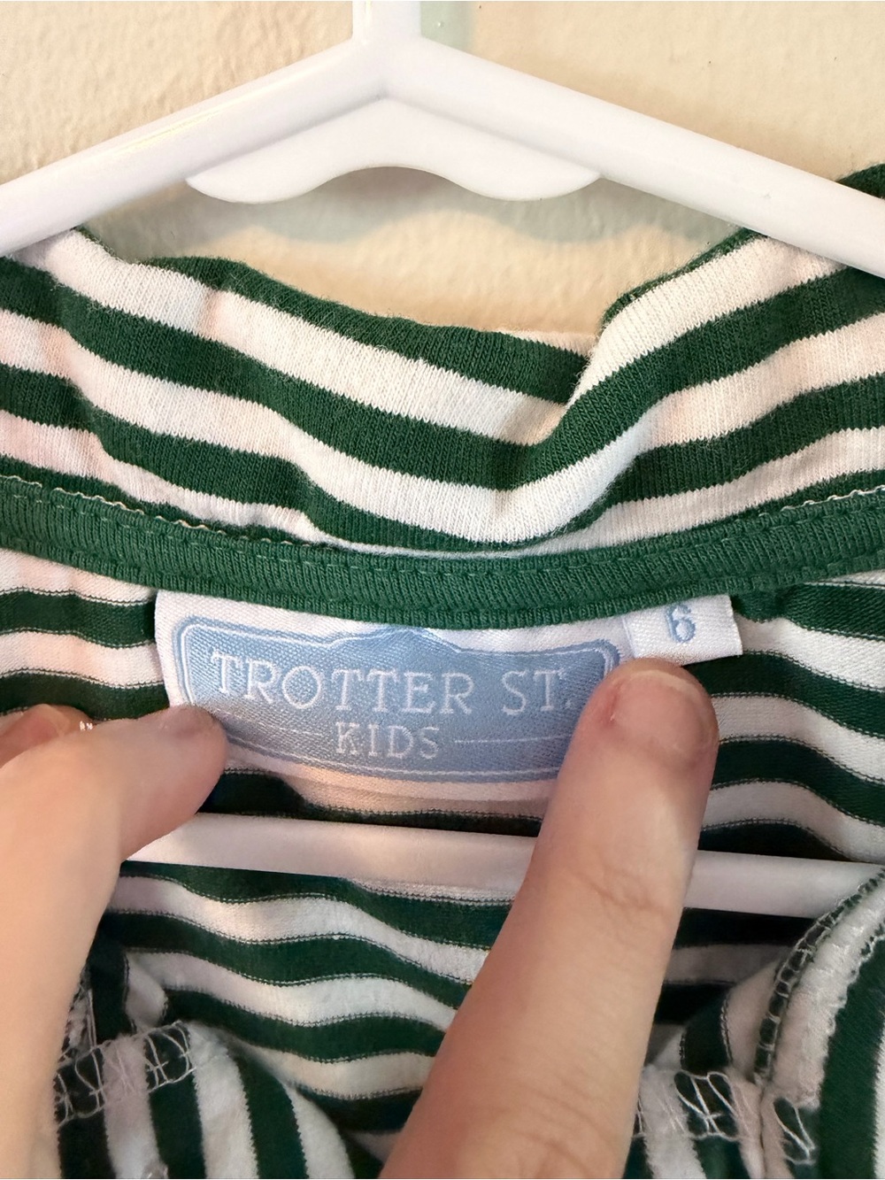 Trotter St. Green Striped Long-Sleeve Polo Shirt - Picture 3 of 3